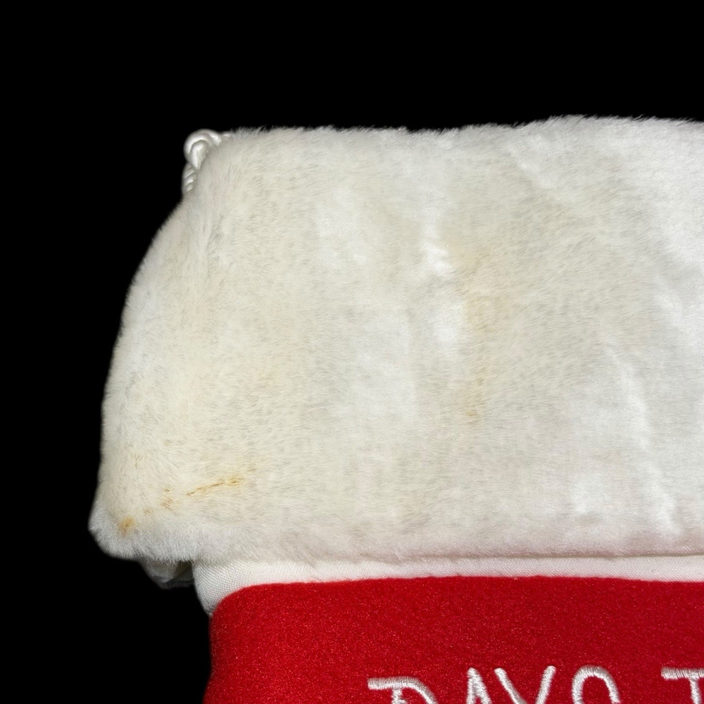 Christmas Advent Calendar Stocking 24 Day Countdown w/ Pockets & Jingle Bell - Picture 16 of 16